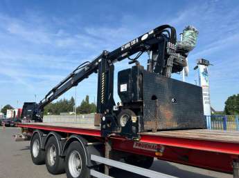 Semi-remorque Fruehauf TX34CT S/R PLATEAU + GRUE SUR ROLL